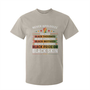 Black Pride T Shirt For Kid Never Apologize For Your Blackness Black History Month TS09 Sand Print Your Wear