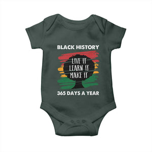 Black History Inspirational Baby Onesie Live It Learn It Make It TS09 Print Your Wear