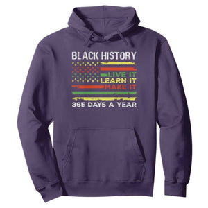 Black History Month Hoodie Live It Learn It Make It African American TS09 Purple Print Your Wear