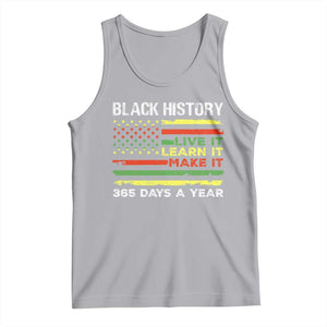 Black History Month Tank Top Live It Learn It Make It African American TS09 Athletic Heather Print Your Wear