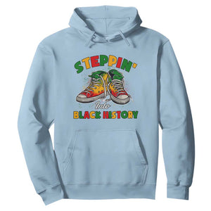 Stepping Into Black History Month Hoodie TS09 Light Blue Print Your Wear