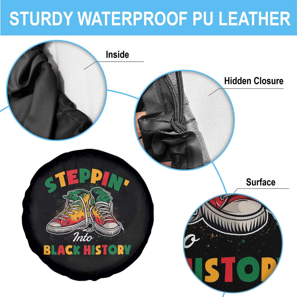 Stepping Into Black History Month Spare Tire Cover TS09 Print Your Wear