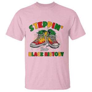 Stepping Into Black History Month T Shirt TS09 Light Pink Print Your Wear