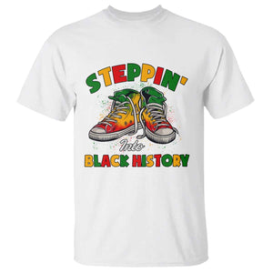 Stepping Into Black History Month T Shirt TS09 White Print Your Wear