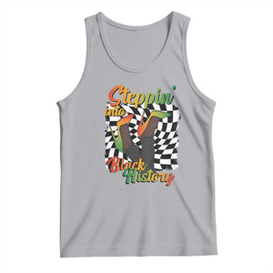 Stepping Into Black History Month Tank Top African American Women Melanin Pride TS09 Athletic Heather Print Your Wear
