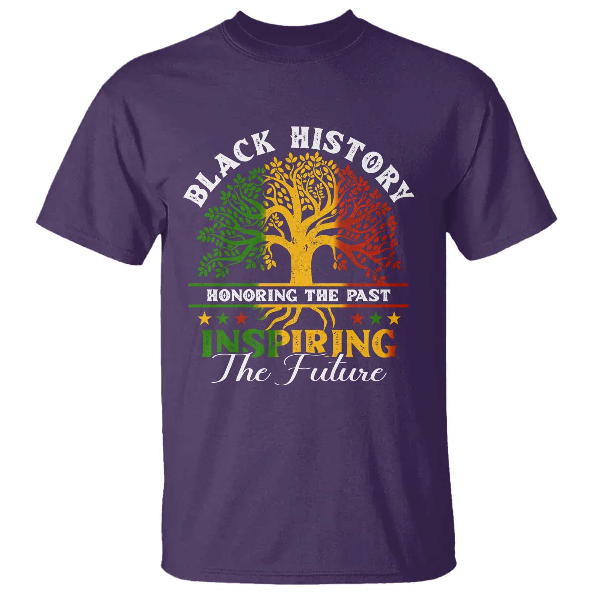 Black History T Shirt Honoring The Past Inspiring The Future TS09 Purple Print Your Wear
