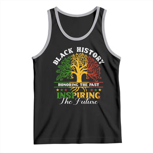 Black History Tank Top Honoring The Past Inspiring The Future TS09 Black Athletic Heather Print Your Wear