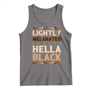 Melanin African Pride Tank Top Lightly Melanated Hella Black Black History TS09 Deep Heather Print Your Wear