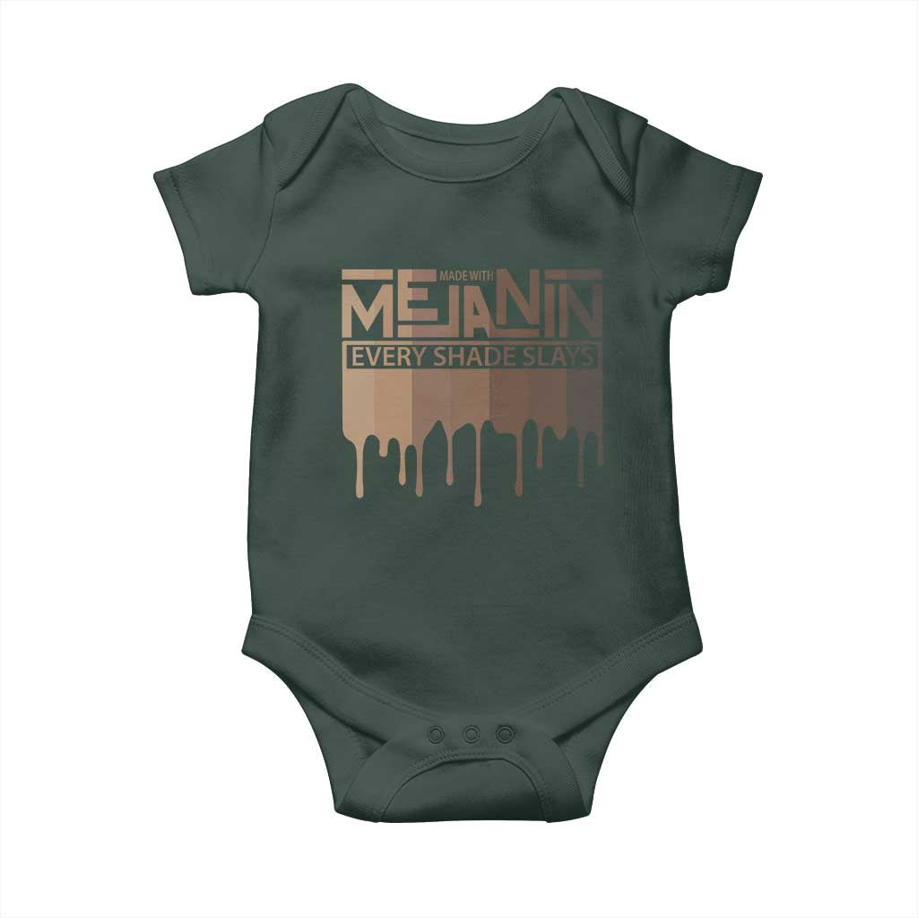 Melanin African Pride Baby Onesie Made With Melanin Every Shade Slays TS09 Print Your Wear