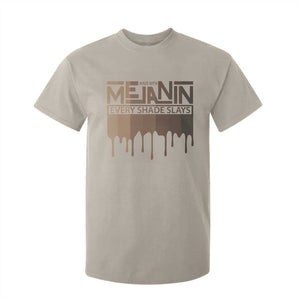Melanin African Pride T Shirt For Kid Made With Melanin Every Shade Slays TS09 Sand Print Your Wear