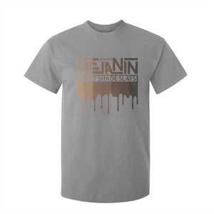 Melanin African Pride T Shirt For Kid Made With Melanin Every Shade Slays TS09 Sport Gray Print Your Wear