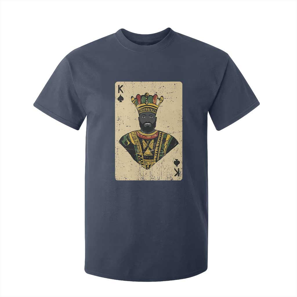African King Card Black Pride T Shirt For Kid TS09 Navy Print Your Wear