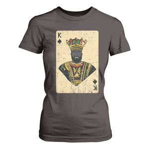 African King Card Black Pride T Shirt For Women TS09 Dark Chocolate Print Your Wear
