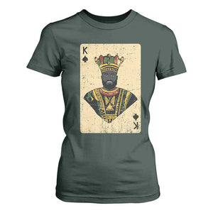 African King Card Black Pride T Shirt For Women TS09 Dark Forest Green Print Your Wear