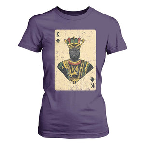 African King Card Black Pride T Shirt For Women TS09 Purple Print Your Wear