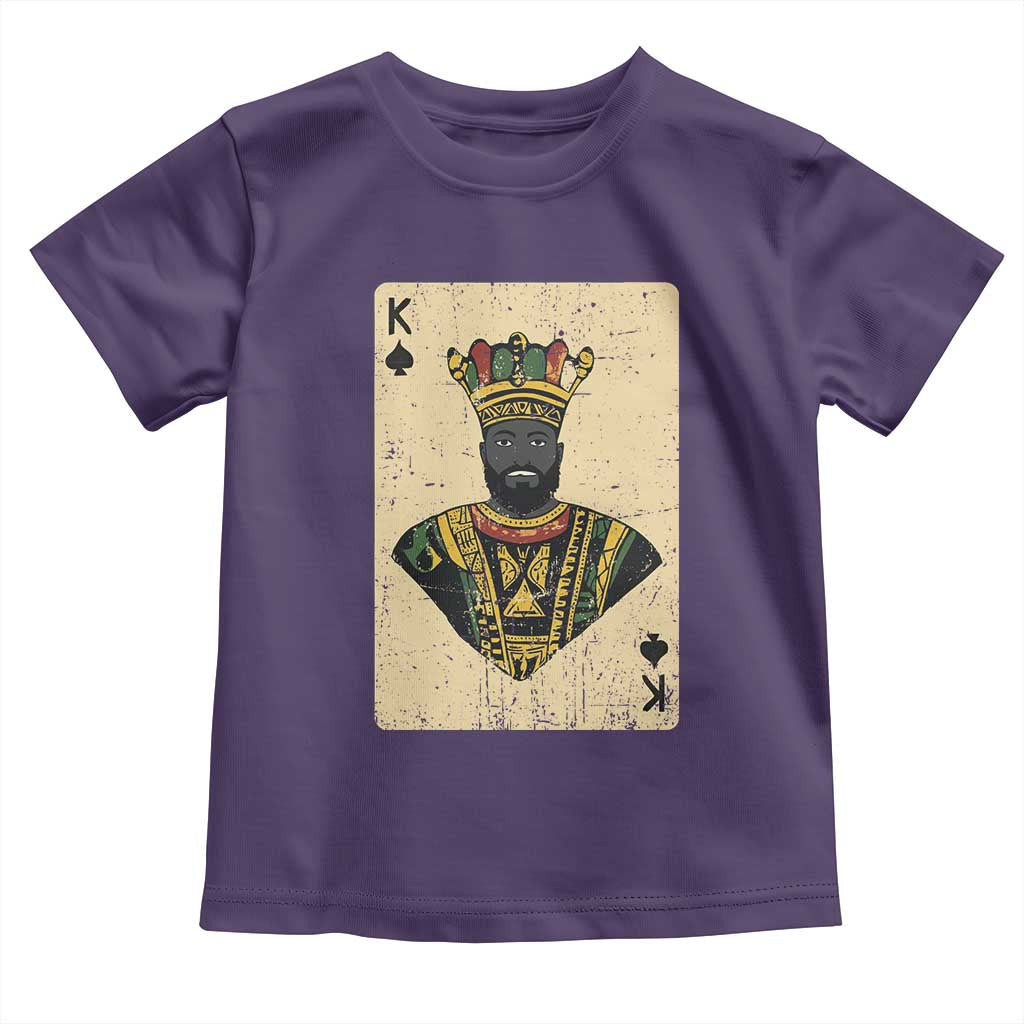 African King Card Black Pride Toddler T Shirt TS09 Purple Print Your Wear
