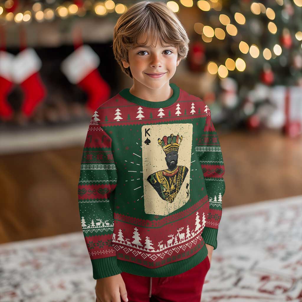 African King Card Black Pride Ugly Christmas Sweater TS09 Christmas Print Your Wear