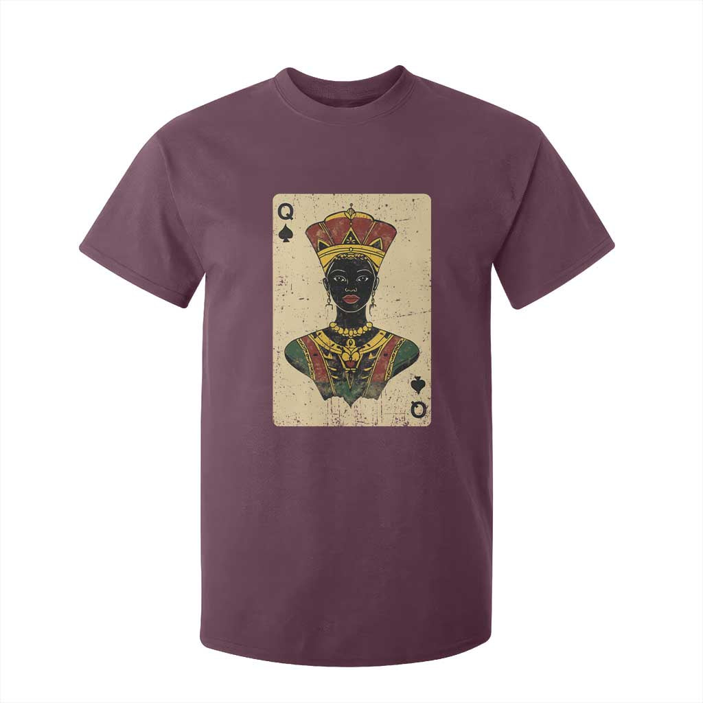African Queen Card Black Pride T Shirt For Kid TS09 Maroon Print Your Wear