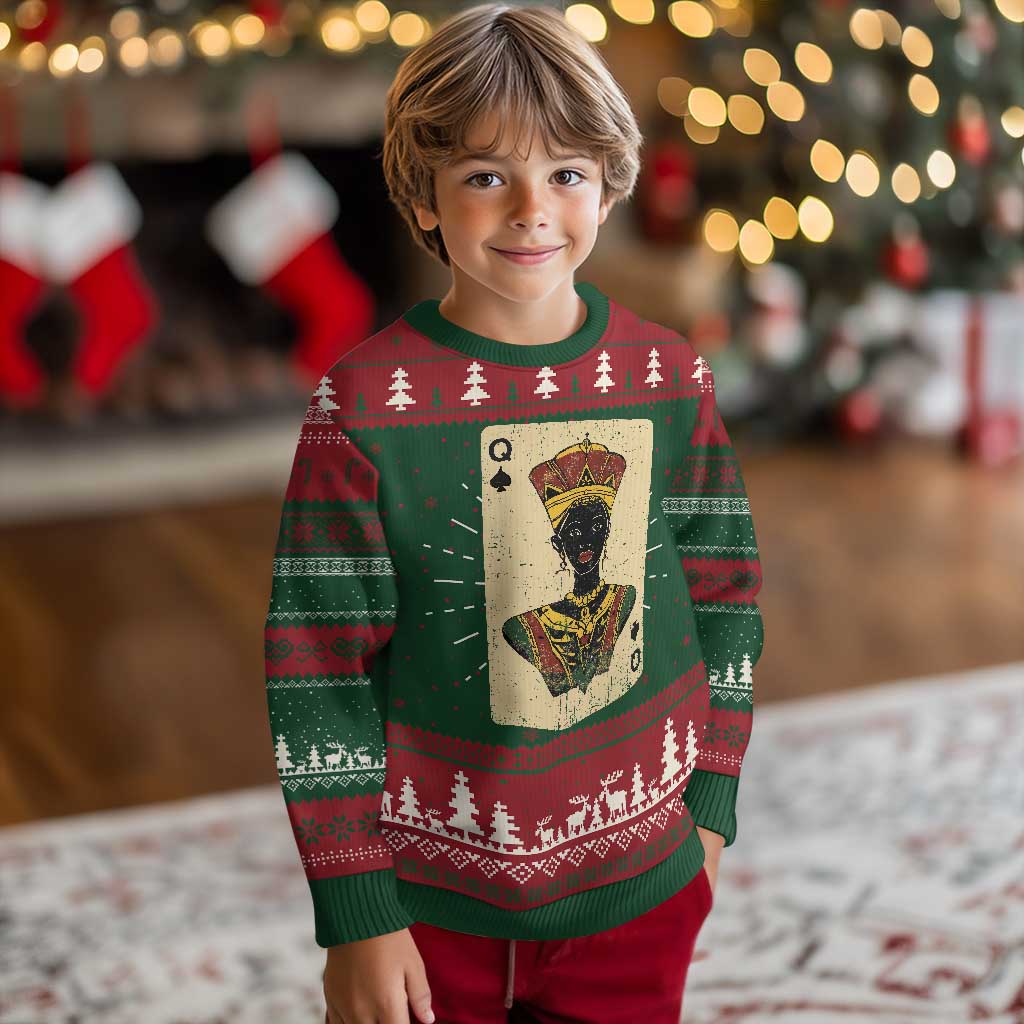 African Queen Card Black Pride Ugly Christmas Sweater TS09 Christmas Print Your Wear