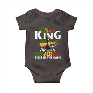 Black Pride Baby Onesie Black King The Most Powerful Piece In The Game TS09 Dark Chocolate Print Your Wear