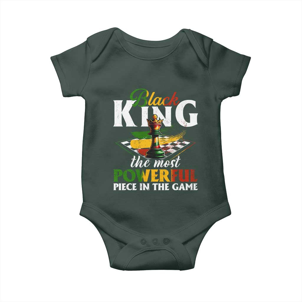 Black Pride Baby Onesie Black King The Most Powerful Piece In The Game TS09 Print Your Wear