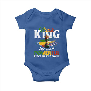 Black Pride Baby Onesie Black King The Most Powerful Piece In The Game TS09 Royal Blue Print Your Wear
