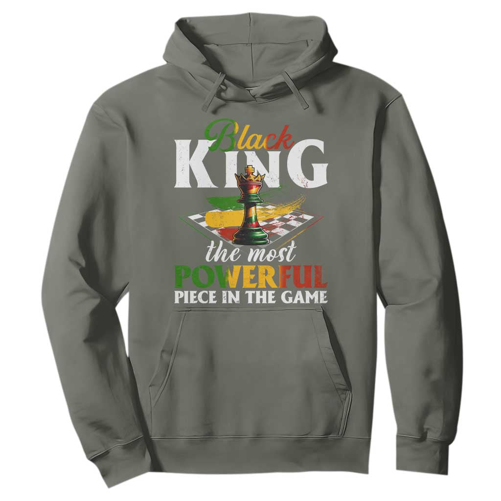 Black Pride Hoodie Black King The Most Powerful Piece In The Game TS09 Military Green Print Your Wear