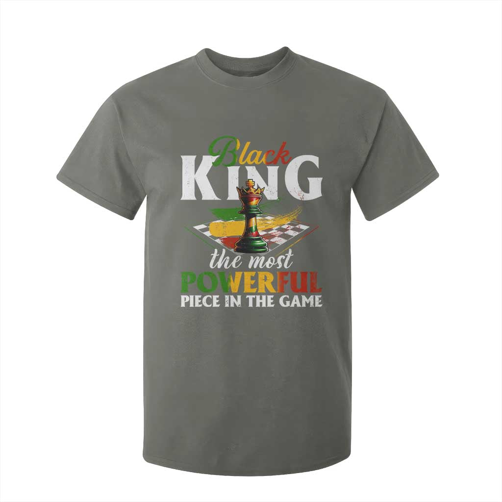 Black Pride T Shirt For Kid Black King The Most Powerful Piece In The Game TS09 Military Green Print Your Wear