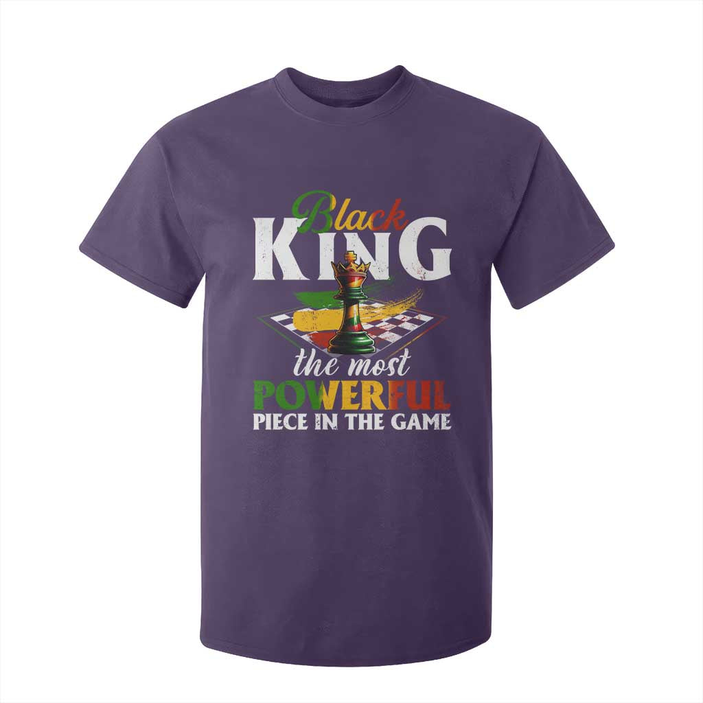 Black Pride T Shirt For Kid Black King The Most Powerful Piece In The Game TS09 Purple Print Your Wear