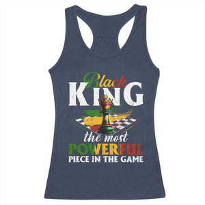 Black Pride Racerback Tank Top Black King The Most Powerful Piece In The Game TS09 Navy Print Your Wear