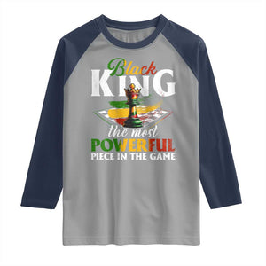 Black Pride Raglan Shirt Black King The Most Powerful Piece In The Game TS09 Sport Gray Navy Print Your Wear