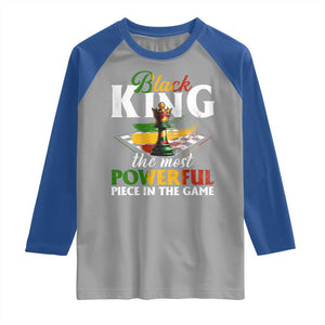 Black Pride Raglan Shirt Black King The Most Powerful Piece In The Game TS09 Sport Gray Royal Print Your Wear