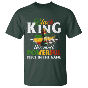 Black Pride T Shirt Black King The Most Powerful Piece In The Game TS09 Dark Forest Green Print Your Wear