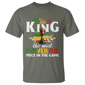 Black Pride T Shirt Black King The Most Powerful Piece In The Game TS09 Military Green Print Your Wear