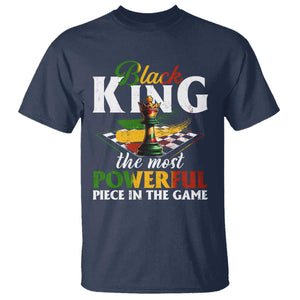 Black Pride T Shirt Black King The Most Powerful Piece In The Game TS09 Navy Print Your Wear