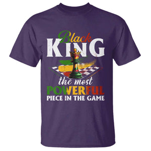 Black Pride T Shirt Black King The Most Powerful Piece In The Game TS09 Purple Print Your Wear