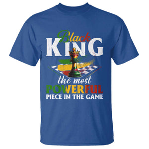 Black Pride T Shirt Black King The Most Powerful Piece In The Game TS09 Royal Blue Print Your Wear