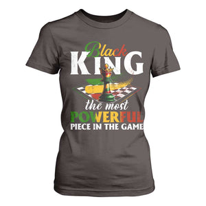 Black Pride T Shirt For Women Black King The Most Powerful Piece In The Game TS09 Dark Chocolate Print Your Wear