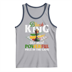 Black Pride Tank Top Black King The Most Powerful Piece In The Game TS09 Athletic Heather Navy Print Your Wear