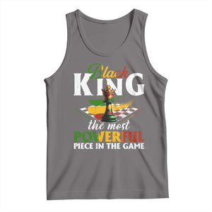 Black Pride Tank Top Black King The Most Powerful Piece In The Game TS09 Deep Heather Print Your Wear