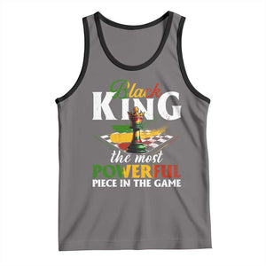 Black Pride Tank Top Black King The Most Powerful Piece In The Game TS09 Deep Heather Black Print Your Wear