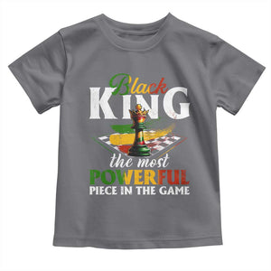 Black Pride Toddler T Shirt Black King The Most Powerful Piece In The Game TS09 Charcoal Print Your Wear
