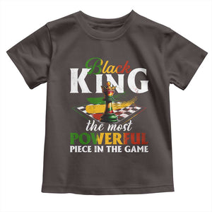 Black Pride Toddler T Shirt Black King The Most Powerful Piece In The Game TS09 Dark Chocolate Print Your Wear