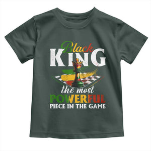 Black Pride Toddler T Shirt Black King The Most Powerful Piece In The Game TS09 Dark Forest Green Print Your Wear