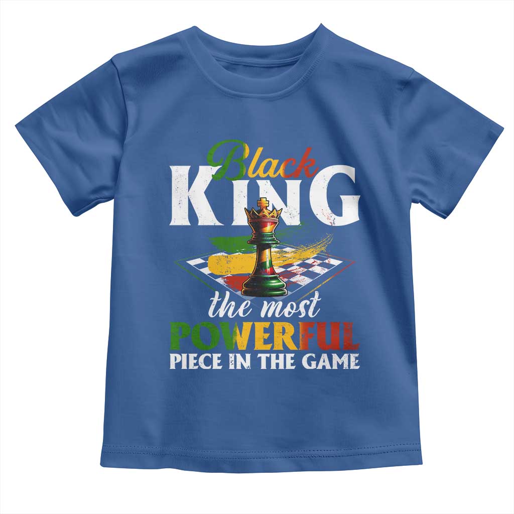 Black Pride Toddler T Shirt Black King The Most Powerful Piece In The Game TS09 Royal Blue Print Your Wear