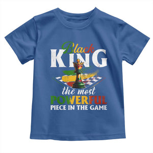 Black Pride Toddler T Shirt Black King The Most Powerful Piece In The Game TS09 Royal Blue Print Your Wear