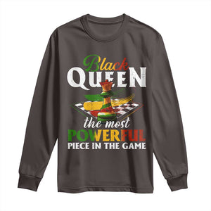 Black Pride Long Sleeve Shirt Black Queen The Most Powerful Piece In The Game TS09 Dark Chocolate Print Your Wear