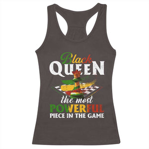 Black Pride Racerback Tank Top Black Queen The Most Powerful Piece In The Game TS09 Dark Chocolate Print Your Wear