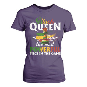 Black Pride T Shirt For Women Black Queen The Most Powerful Piece In The Game TS09 Purple Print Your Wear