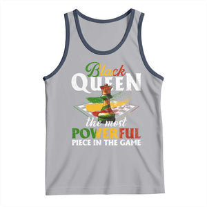 Black Pride Tank Top Black Queen The Most Powerful Piece In The Game TS09 Athletic Heather Navy Print Your Wear